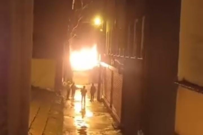 Bursa'da korkutan depo yangını