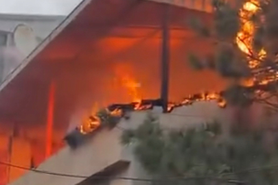 Osmangazi'de korkutan yangın