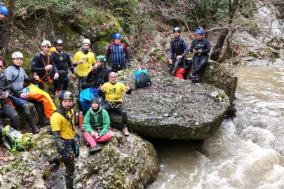Sölöz kanyonu videosu yanlış anlaşıldı: Sporcuları mahsur kaldı sandılar
