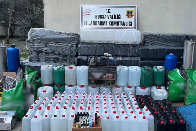 Bursa’da yer altına kaçak alkol fabrikası kurmuşlar