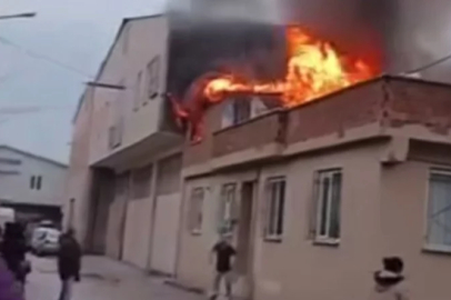 Bursa'da çatı yangını