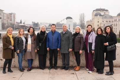 Osmangazi’nin kardeşlik köprüsü Üsküp’te kuruldu