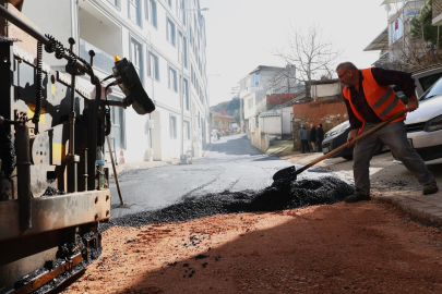 Osmangazi'de eskiyen asfaltlara mühadale ediliyor
