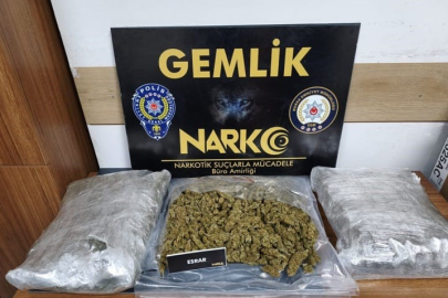Bursa’da 3,7 kilo esrar ele geçirildi