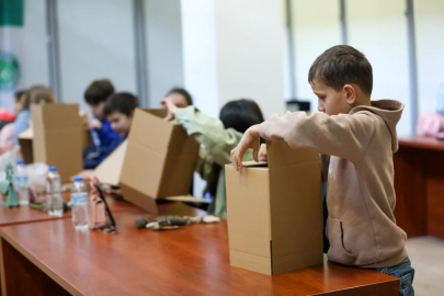 Bursa'da çocuklar bir günlüğüne mimar oldu