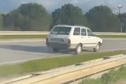 Bursa'da ters şeritte kilometrelerce ilerledi