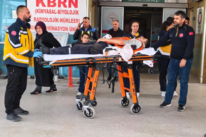 İnegöl'de genç işçi makineye elini kaptırdı