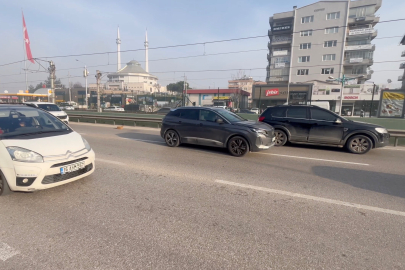 Nilüfer'de aracını sol şeride bırakıp gitti