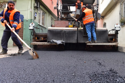 Osmangazi Belediyesi'nden Çiftehavuzlar'da asfalt dökümü