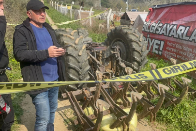 Bursa'da devrilen traktörün altında kalan kişi hayatını kaybetti