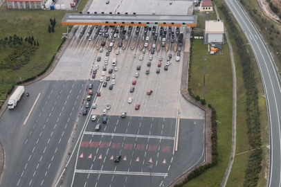 Bursa'da bayram trafiiğine helikopterli denetim