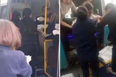 Yolculuk sırasında sancılandı, doğumunu dolmuşta yaptı