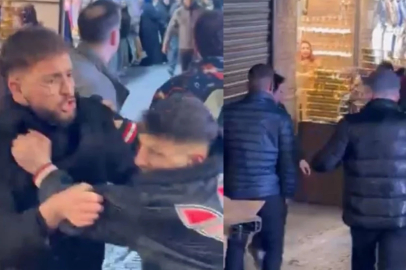 Bursa’da tarihi çarşı karıştı, yumruklar havada uçuştu