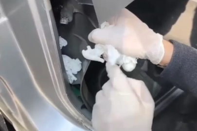 Bursa'da uyuşturucu operasyonu: Aracın farklı noktalarına gizlenmiş