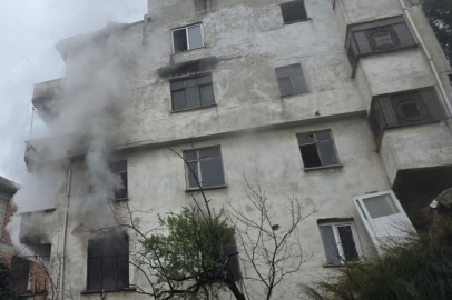 Mudanya’da apartmanda yangın paniği