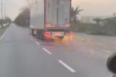 Bursa'da trafikte korku dolu anlar