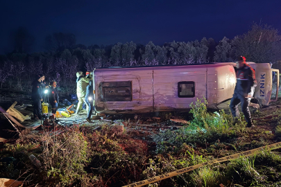 İznik'te kaza: 1 ölü, 12 yaralı