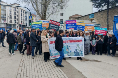 Kestel'de "Nefes almak istiyoruz" yürüyüşü
