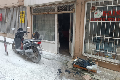 Bursa’da motosiklet tamircisinde çıkan yangın korkuttu