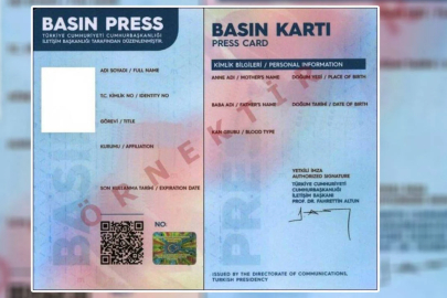 İçişleri Bakanlığı'ndan ''Basın Kartı'' talimatı
