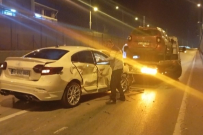 Bursa'da gece yarısı zincirleme kaza: 6 yaralı