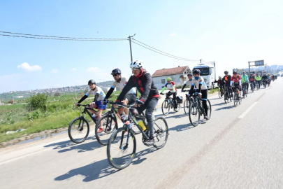 Granfondo Bursa öncesi bisikletliler Nilüfer'de bir araya geldi