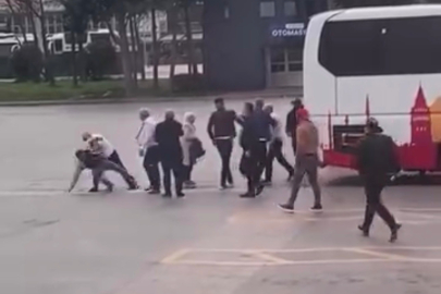 Bursa terminalinde şoförle yolcular birbirine girdi