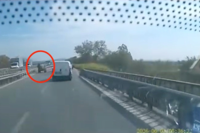 Karacabey’de pes dedirten görüntü: At arabası ters şeritte ilerledi