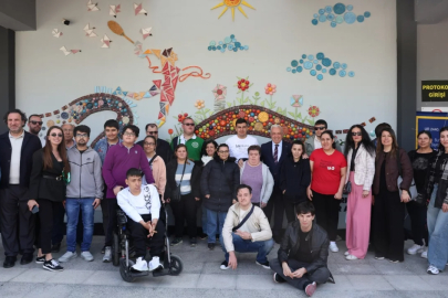 Nilüfer'de renkli dayanışma: Sanat ve sevgi panosu