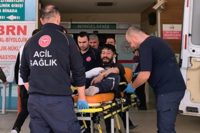 Bursa'da iş kazası: Spiral taşı patladı, bir işçi yaralandı
