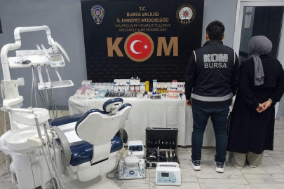 Bursa'da sahte diş muayenesine baskın