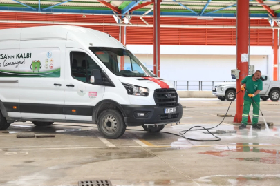Osmangazi'de kurban kesim alanları titizlikle temizleniyor