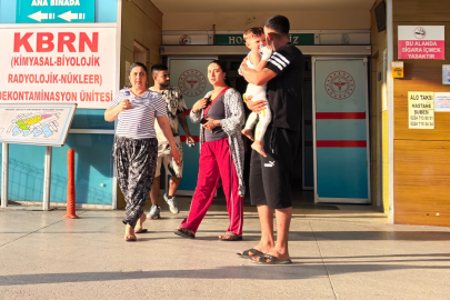 İnegöl'de 2 yaşındaki çocuk mangal ateşine düştü