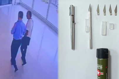 Adliyeye kalem şeklinde kuru sıkı tabancayla girmeye çalışan kişi tutuklandı