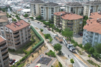 Büyükşehir Üçevler Mahallesi'nde asfalt yeniliyor