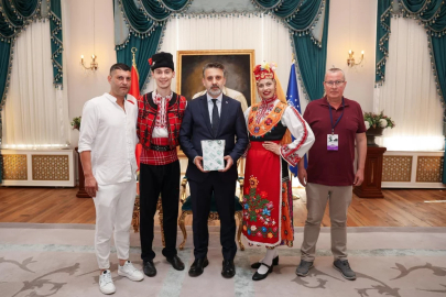 Altın Karagöz ekipleri Başkan Vekili Biba'yı ziyaret etti