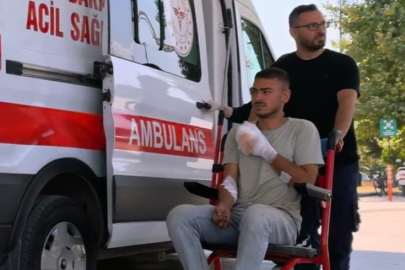 Kütahya'daki iş kazasında yaralanan genç Bursa'ya getirildi