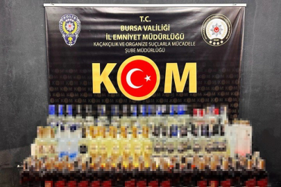 Bursa'da sahte içki operasyonu: 370 şişe sahte içki ve 600 litre etil alkol ele geçirildi