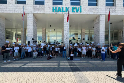 Atış Yapı mağdurlarından belediye önünde eylem