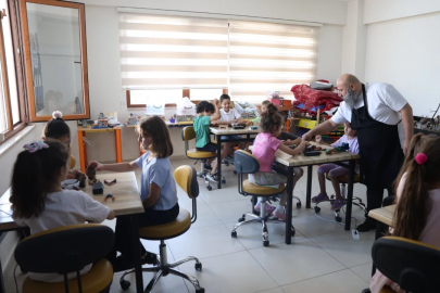 Osmangazi'de çocuklar "Orman Sanatları Atölyesi" ile doğayı sanata işliyor