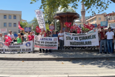 Staj ve çıraklık mağdurları Bursa’da eylem yaptı: “Bu hadise nitelikli dolandırıcılıktır”