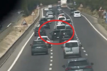 Bursa'da makas atan trafik magandasına ceza!