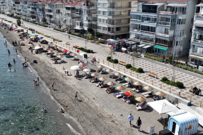 Mudanya Belediyesi'nin yeni hizmeti Plaj Mudanya'nın ilk adresi Güzelyalı'da açıldı