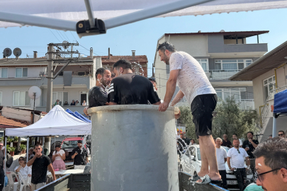 Bursa'da damadı önce una buladılar, sonra su dolu varile soktular