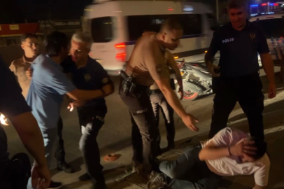 Kimse dokunmadı, kendini yere attı: Bursa'da alkollü şahıstan "futbolcu" performansı