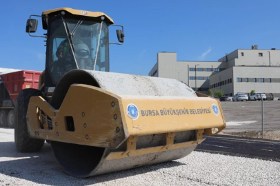 Bursa Şehir Hastanesi'nin iç yolları yenileniyor