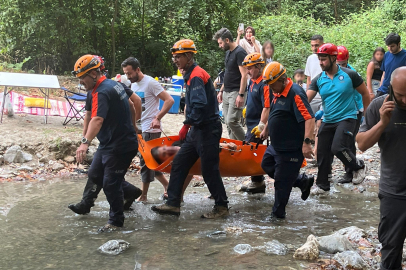 Bursa'da ormanda yürüyüş yaparken 3 metreden dere yatağına düştü