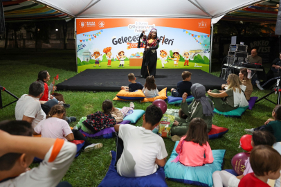 Festivalde çocuklar hem eğlendi hem spor yaptı