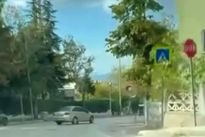 Bursa'da otomobille drift yapan sürücü kameraya yansıdı