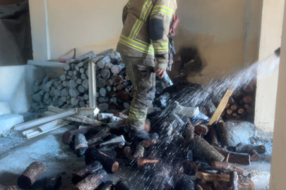 Mudanya’da apartman garajında yangın paniği
